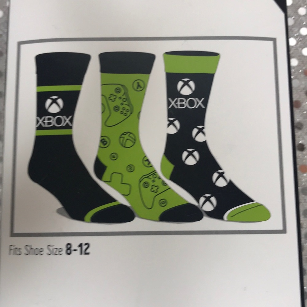 Xbox Crew Socks Set of 3 Pairs